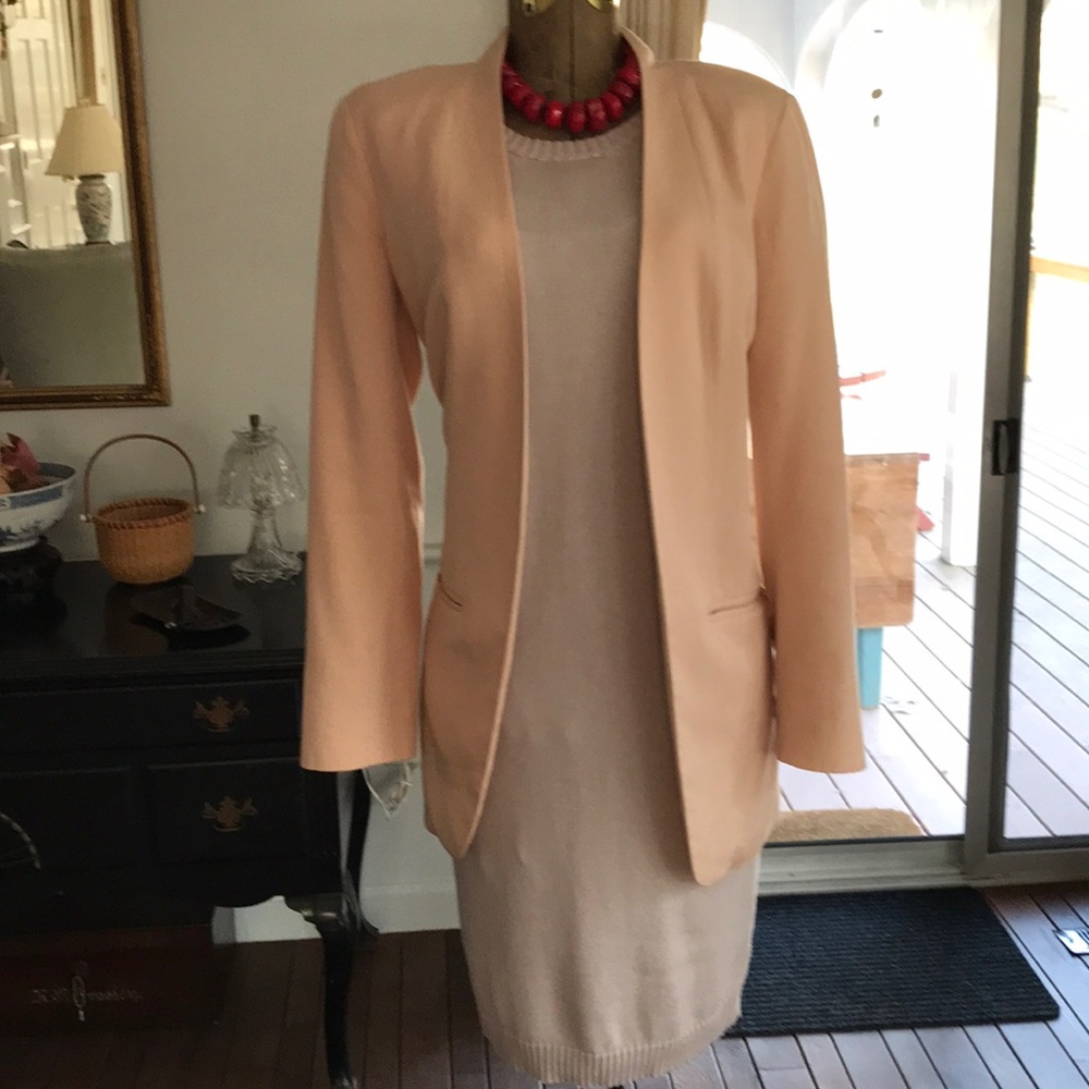 Blush jacket very on trend color for spring